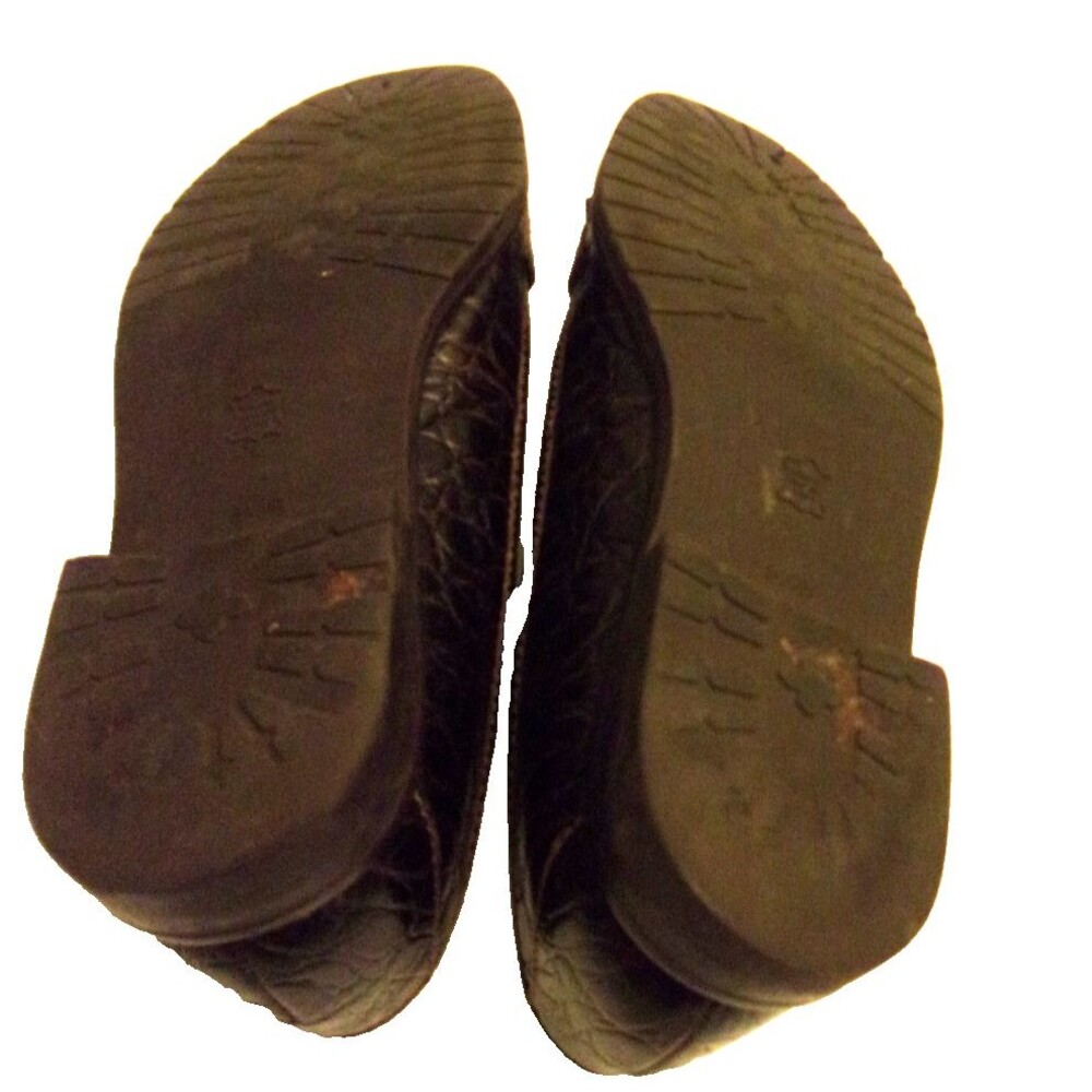 Talbots Brown Tassel Loafers Leather Sz. 9.5 B Rubber Sole Exotic Pattern - Picture 7 of 8